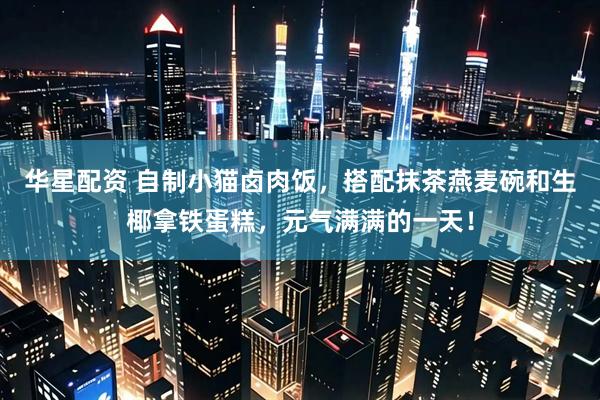 华星配资 自制小猫卤肉饭，搭配抹茶燕麦碗和生椰拿铁蛋糕，元气满满的一天！